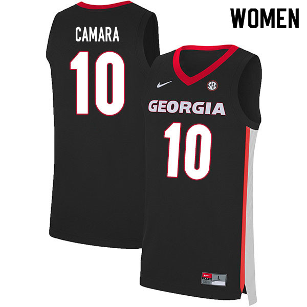 2020 Women #10 Toumani Camara Georgia Bulldogs College Basketball Jerseys Sale-Black
